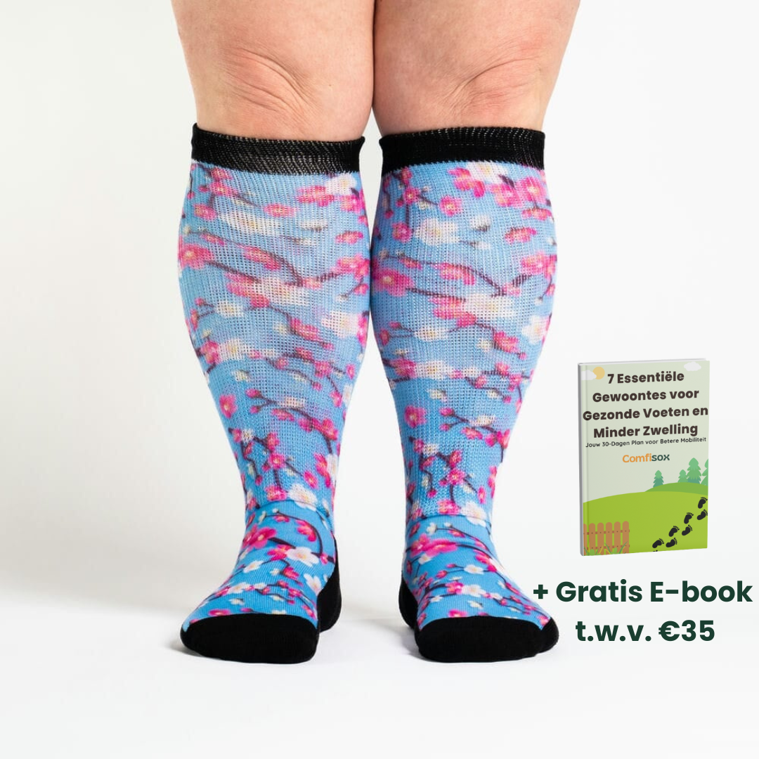 Lente Bloesem | Super-Stretch™ Diabetische Sokken
