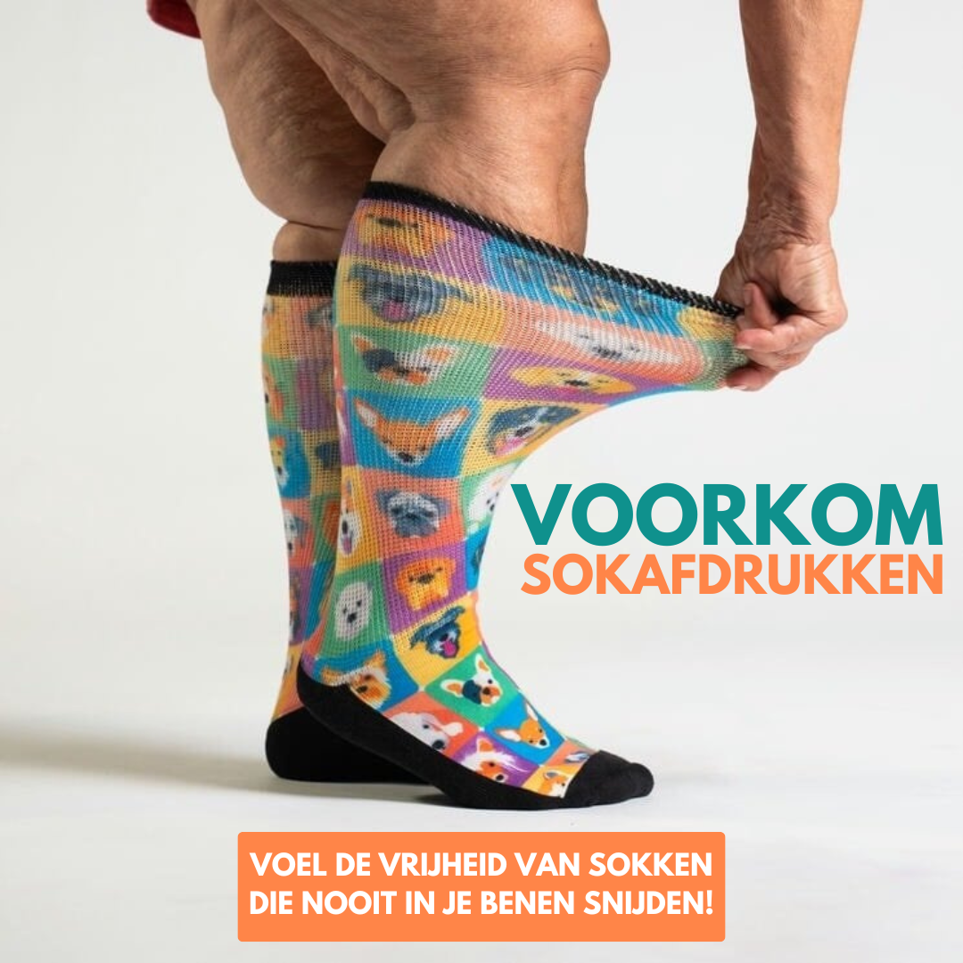 Zwart | Super-Stretch™ Diabetische Sokken
