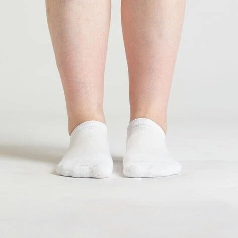 Wit | Super-Stretch™ Diabetische Enkel Sokken