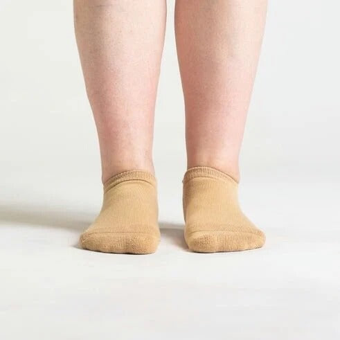 Beige | Super-Stretch™ Diabetische Enkel Sokken